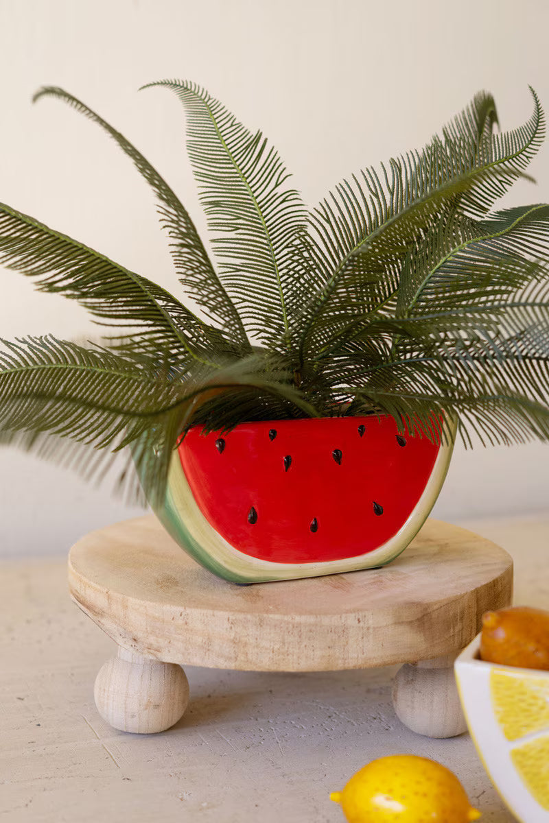 Ceramic Watermelon Wedge Planter