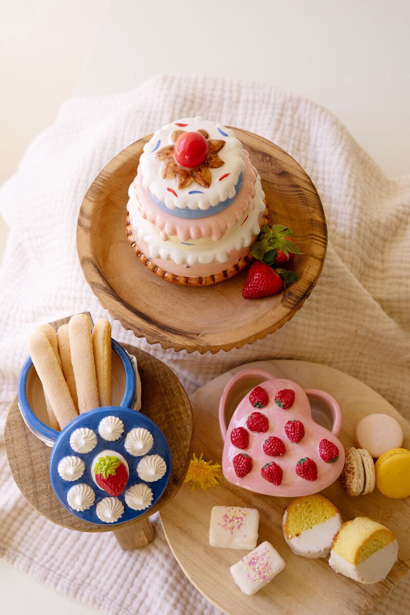 Ceramic Dessert Trinket Boxes