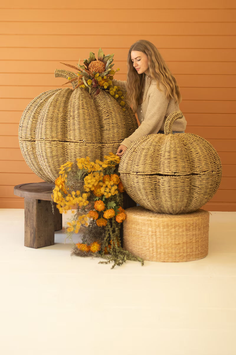 Giant Woven Vine Pumpkin