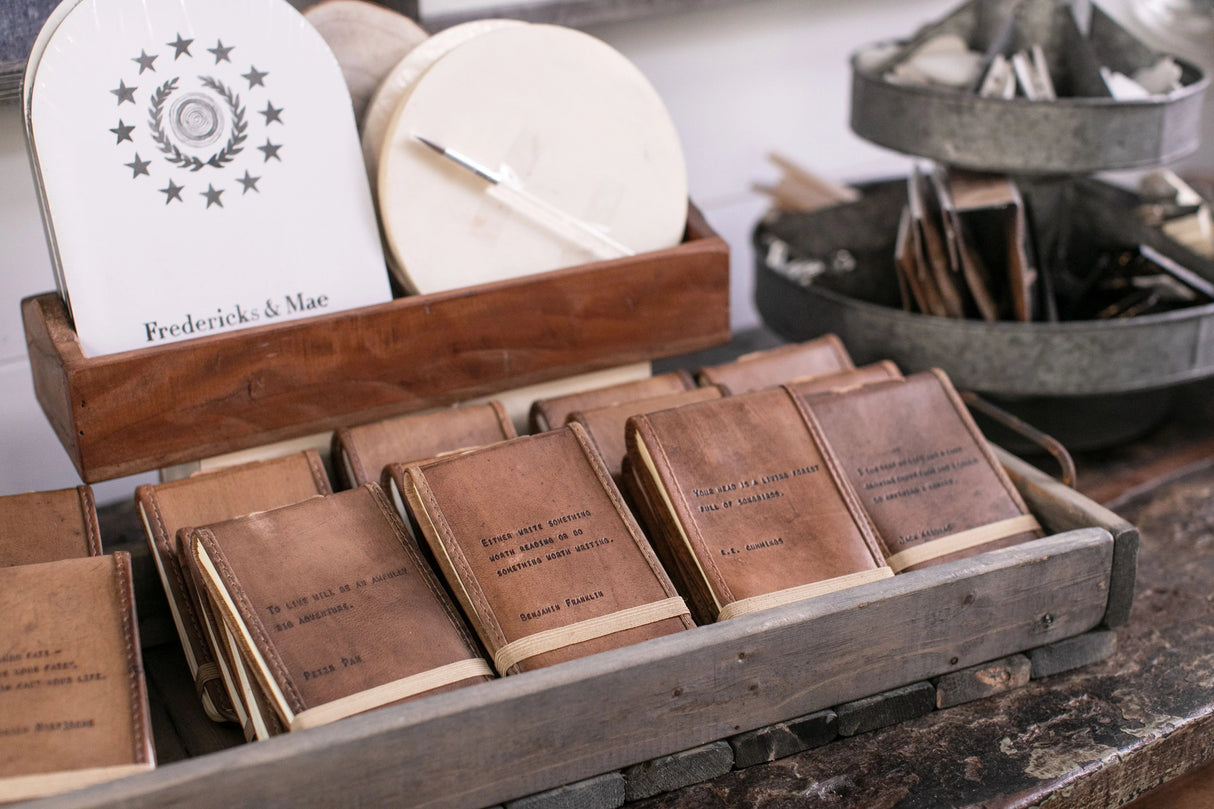 Mini Leather Journal – Dreams and Schemes