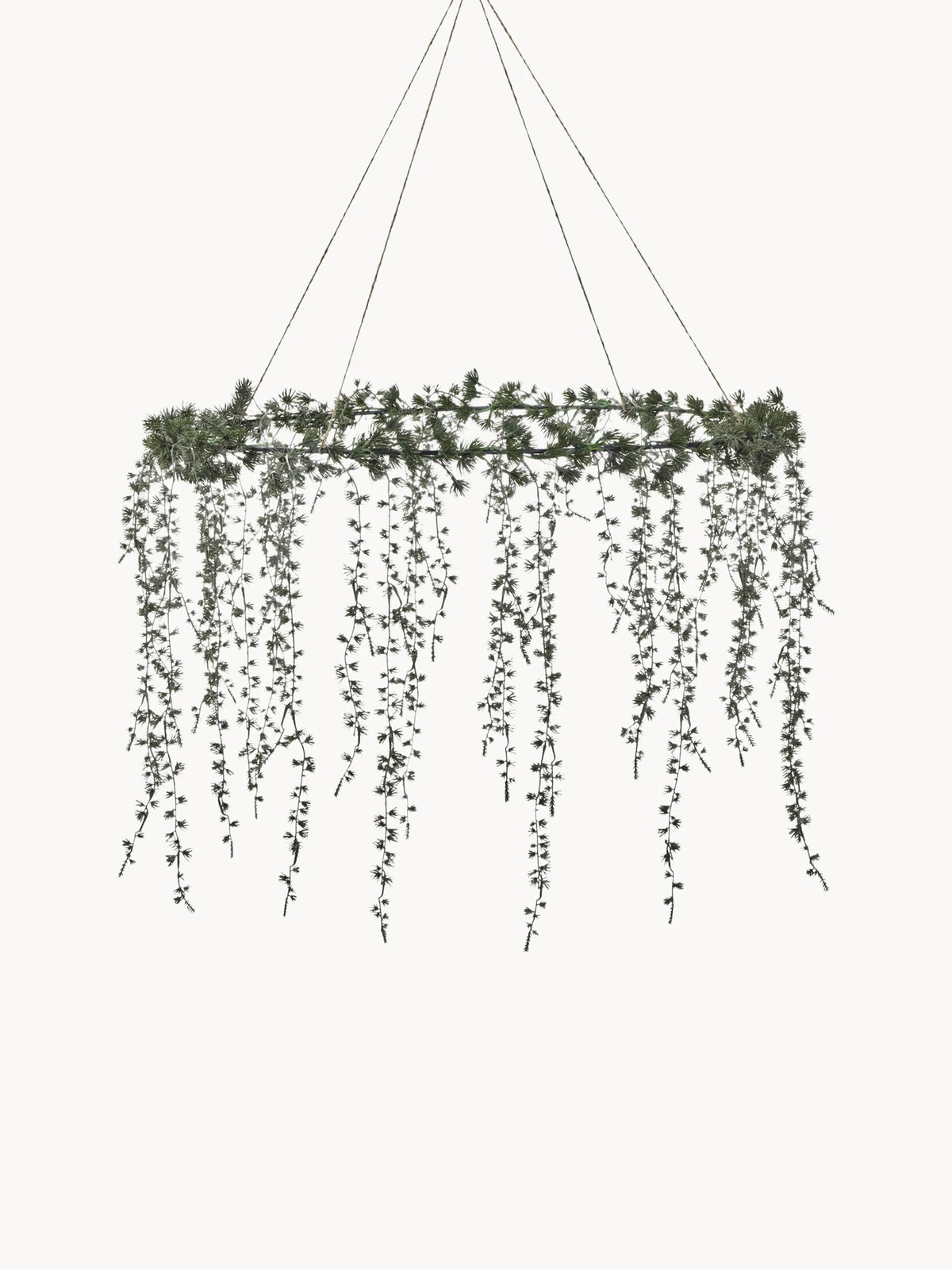 Hanging Faux Draping Cedar Wreath
