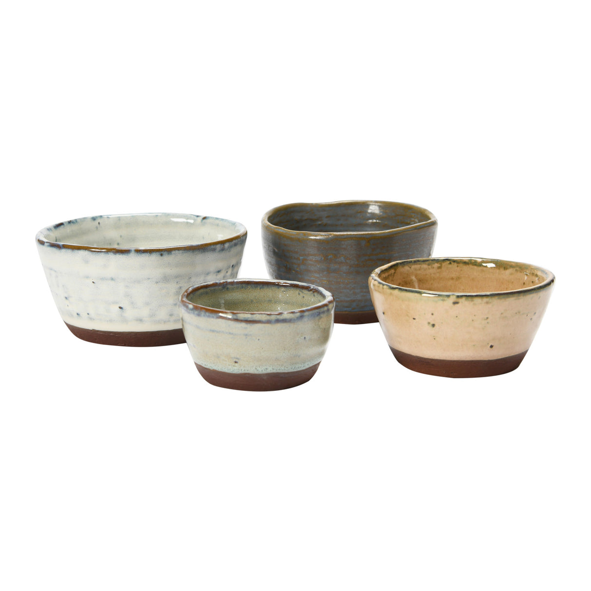 Reactive Glaze Ceramic Nesting Bowls (Set of 4)