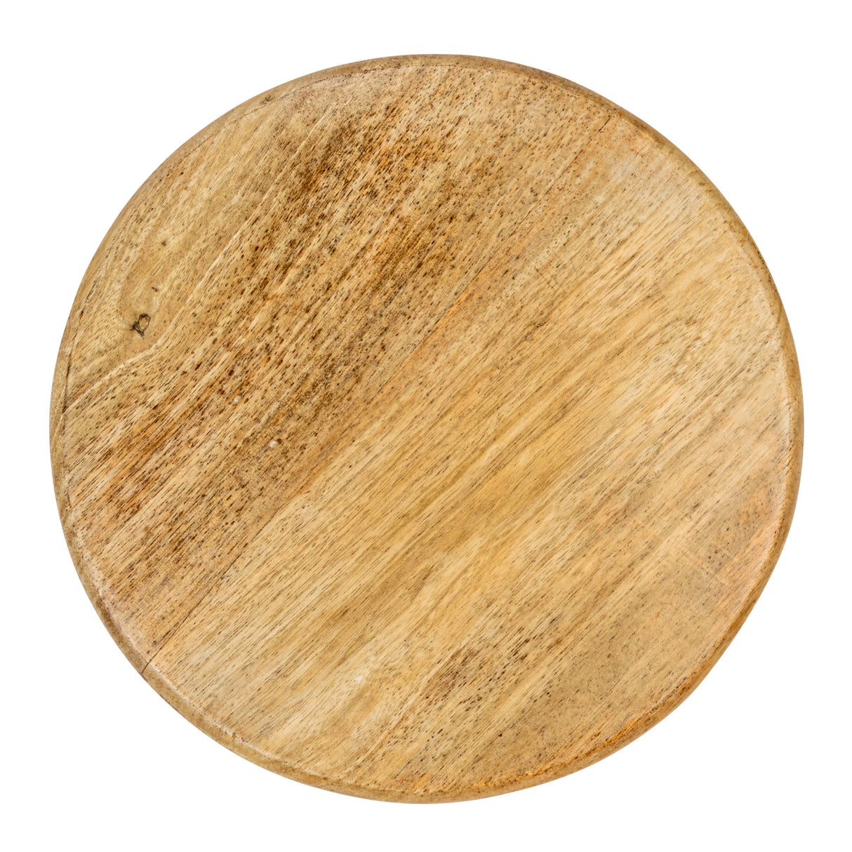 Hand-Carved Mango Wood Circular Pedestal