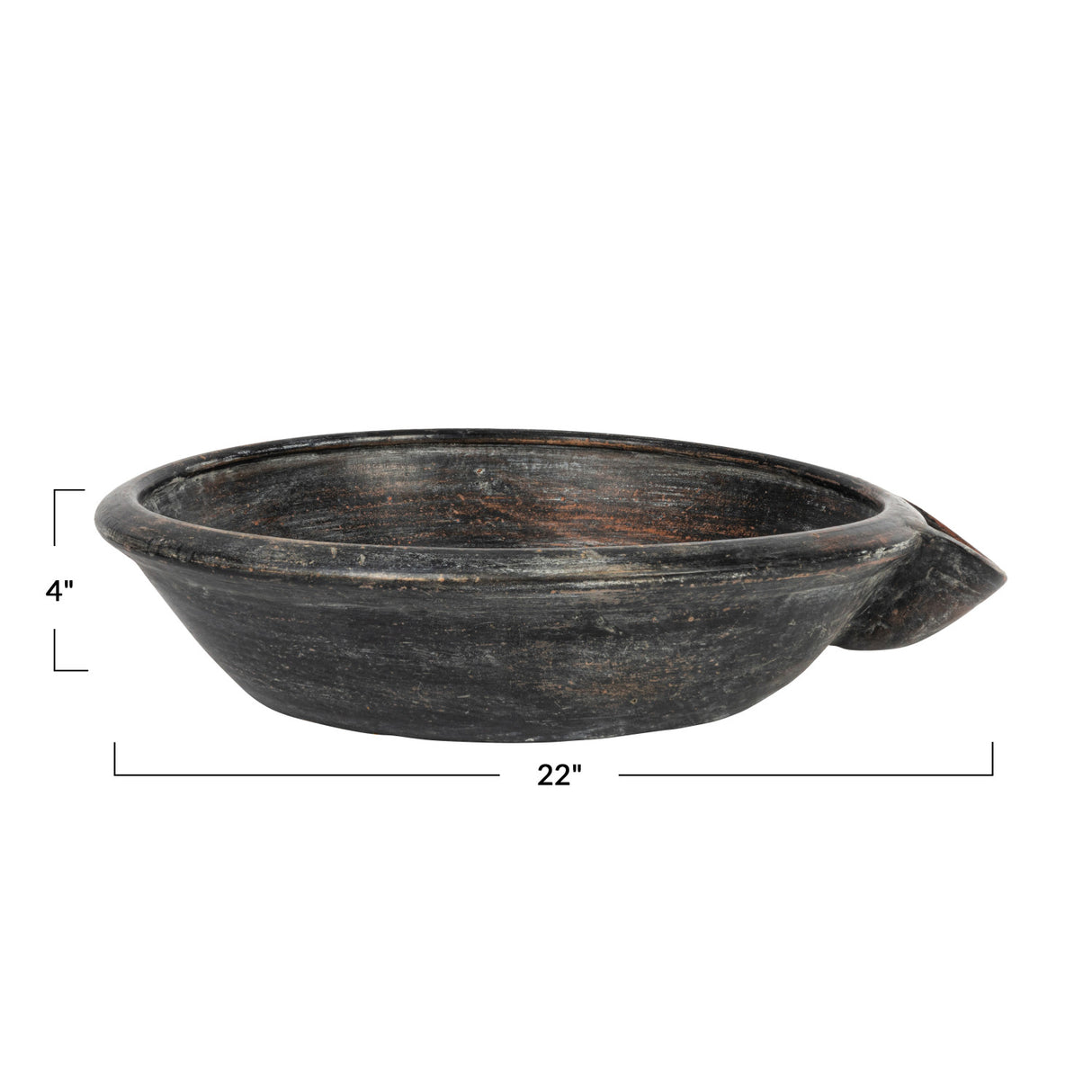 Vintage Inspired Black Clay Dahi Bowl