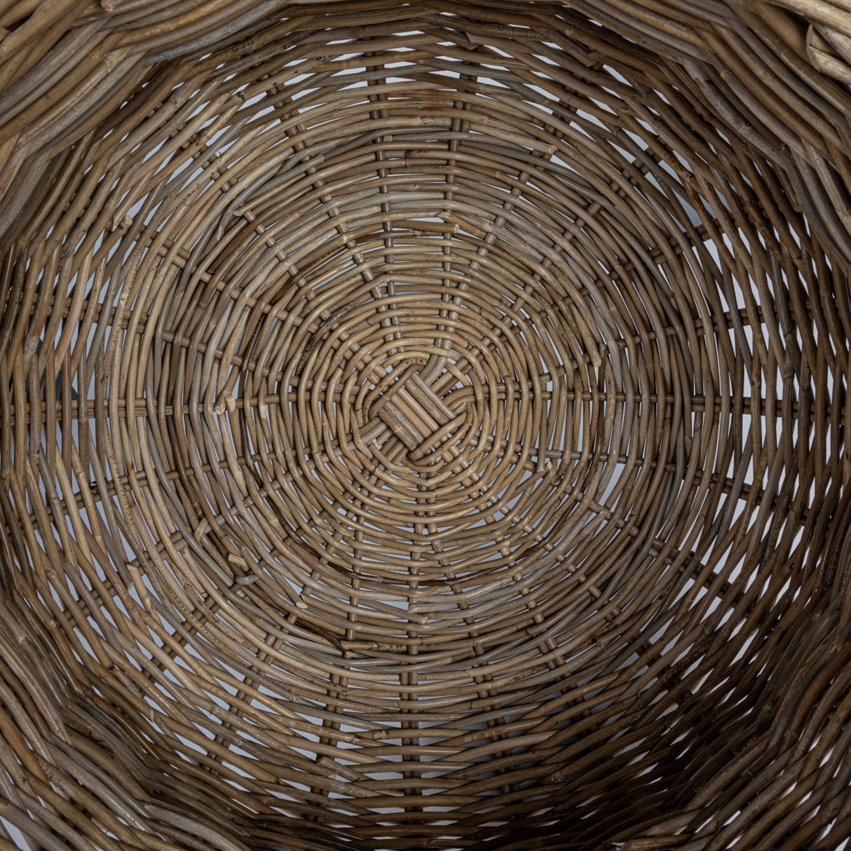 Hand Woven Rattan Basket Weave Planter
