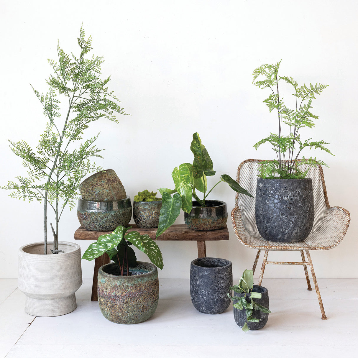 Volcano Finish Coarse Terracotta Planter | 3 Sizes