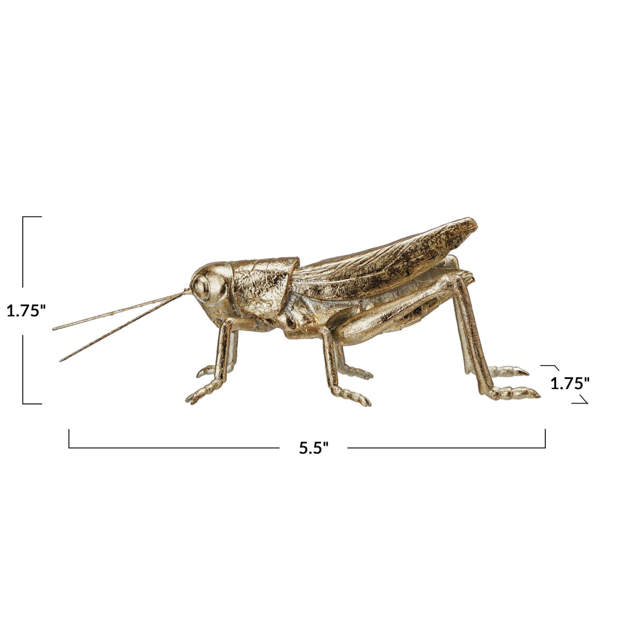 Gold Grasshopper Decorative Figurine