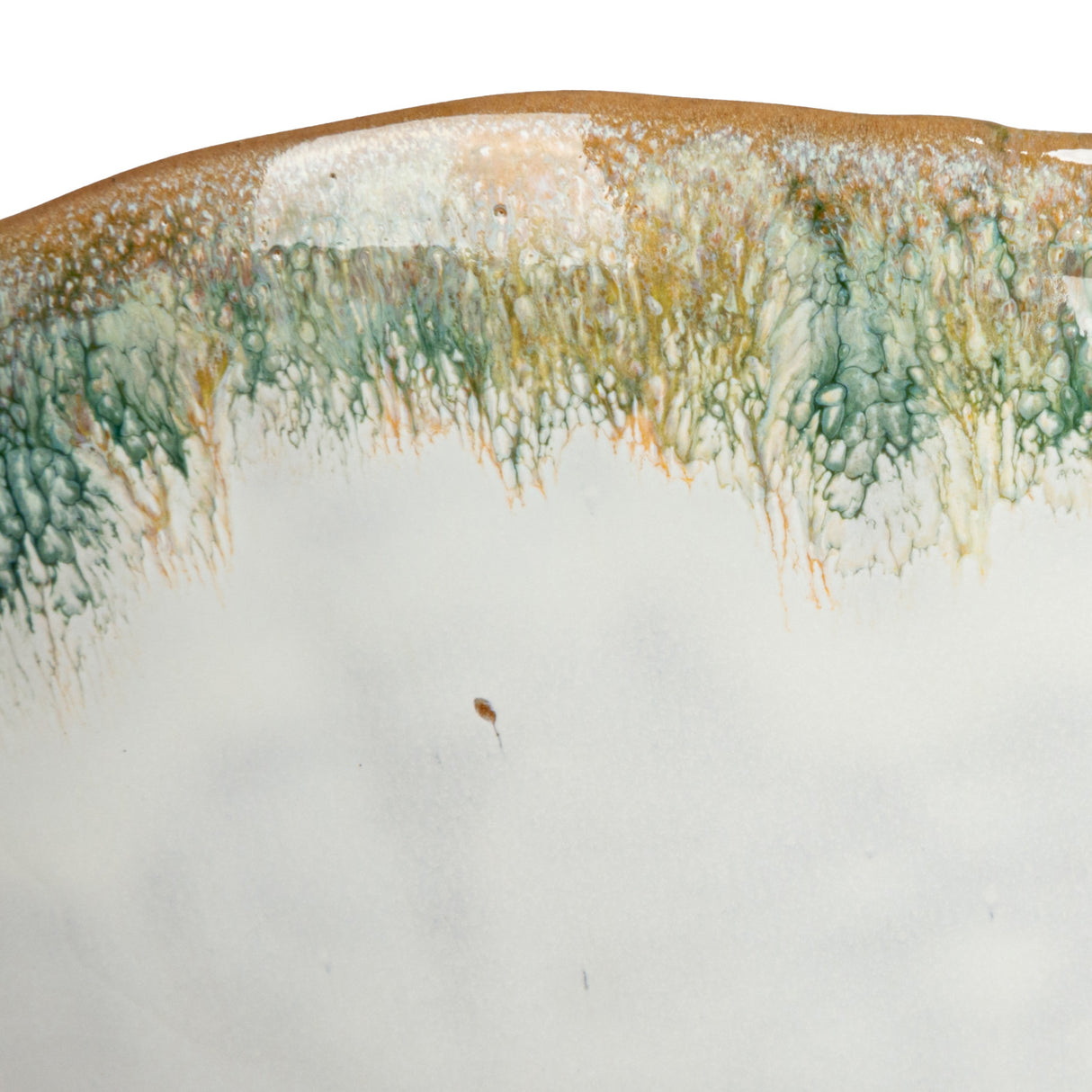 Reactive Glaze Ceramic Footed Bowl