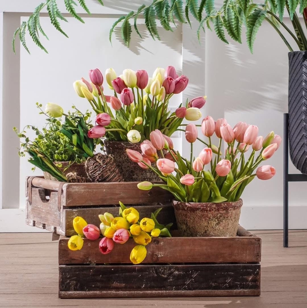 Real Touch Tulip Bundle Bouquet | 5 Colors