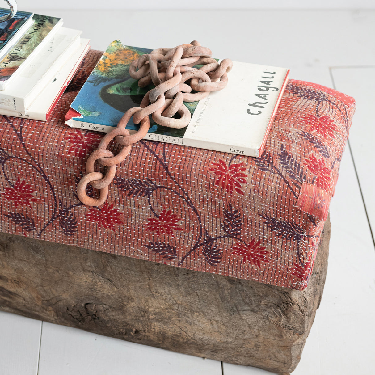 Handmade Terra-Cotta Distressed Decorative Chain | 34'' Long