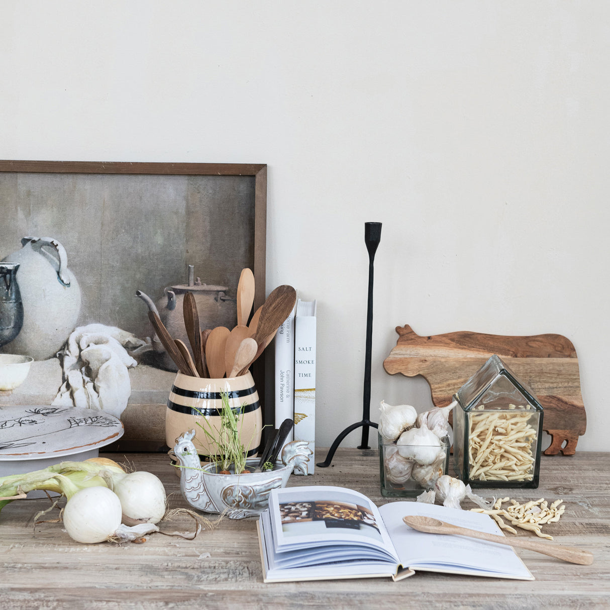 Recycled Glass House Shaped Storage Jar with Lid | 2 Sizes