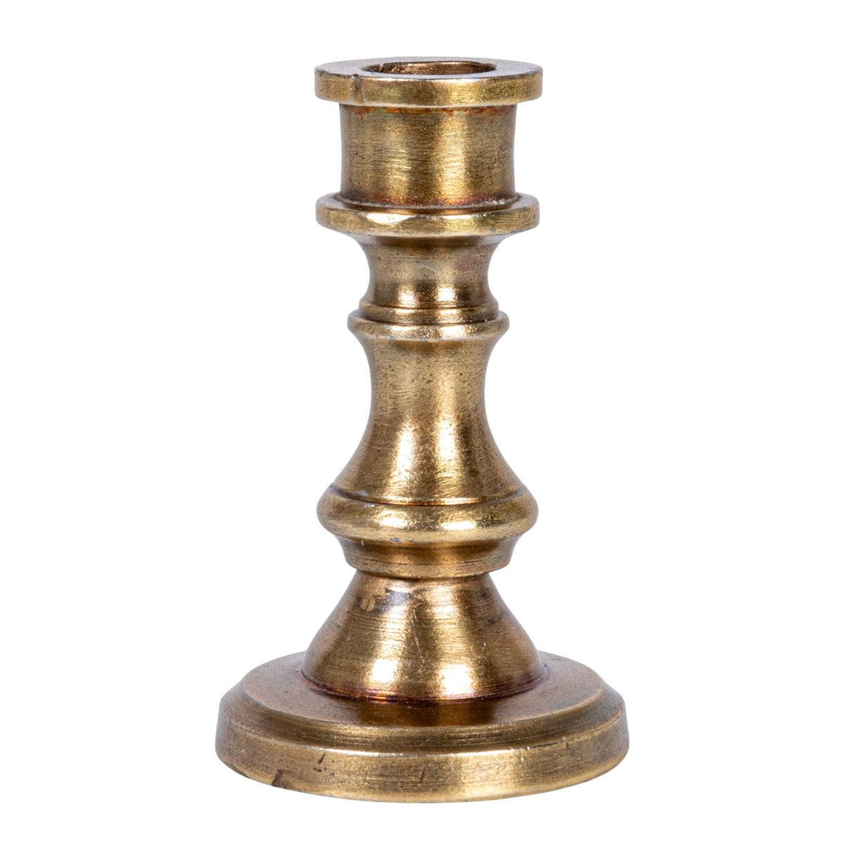 Antique Brass Mini Taper Candle Holder