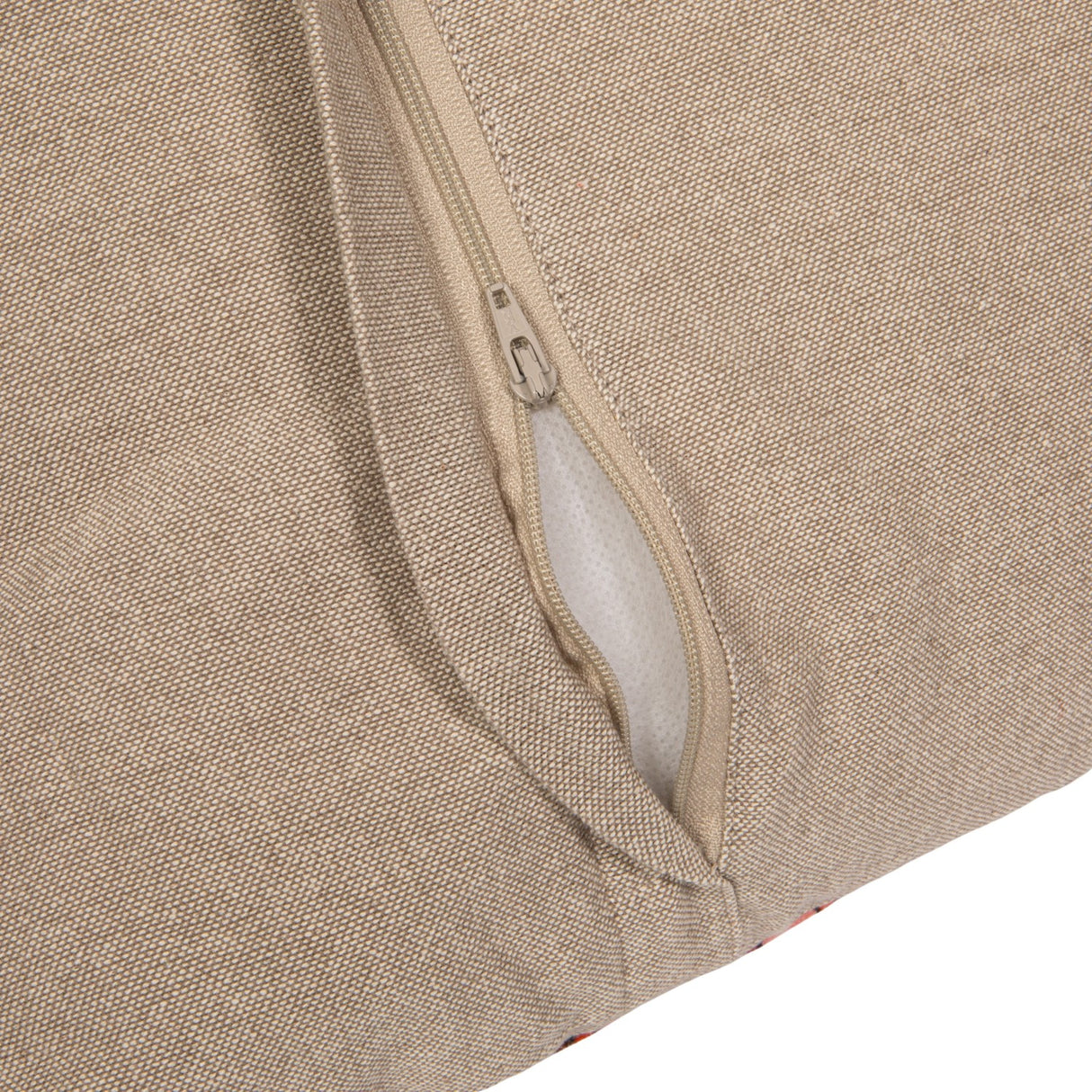 Square Floral Pink Velvet Throw Pillow with Chambray Back