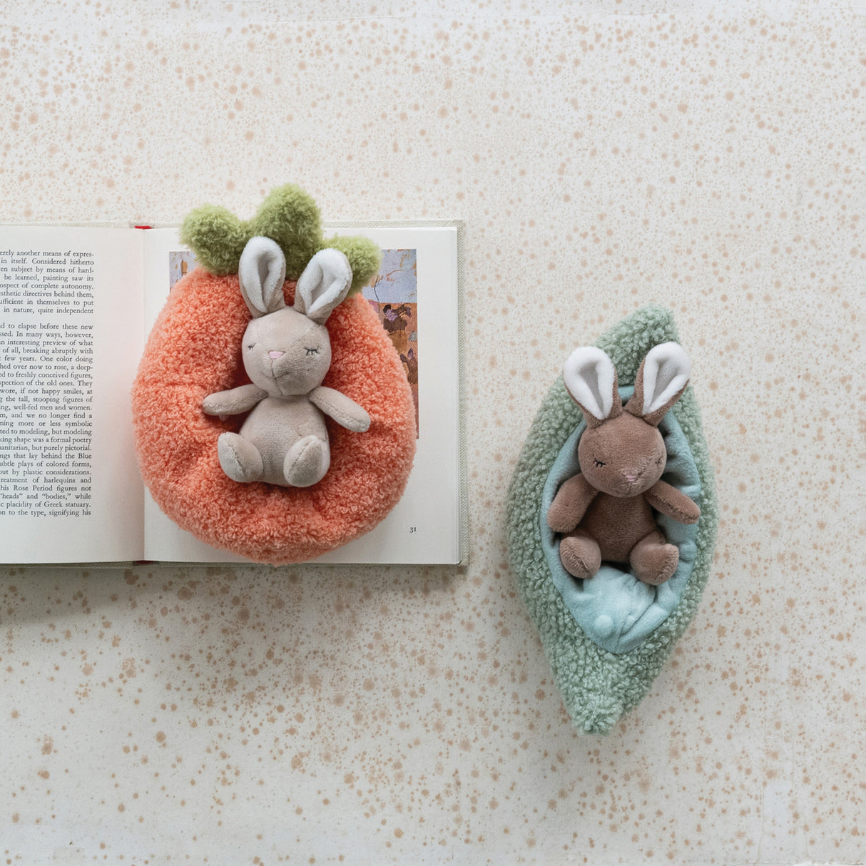 Plush Bunny with Cozy Pod Bed