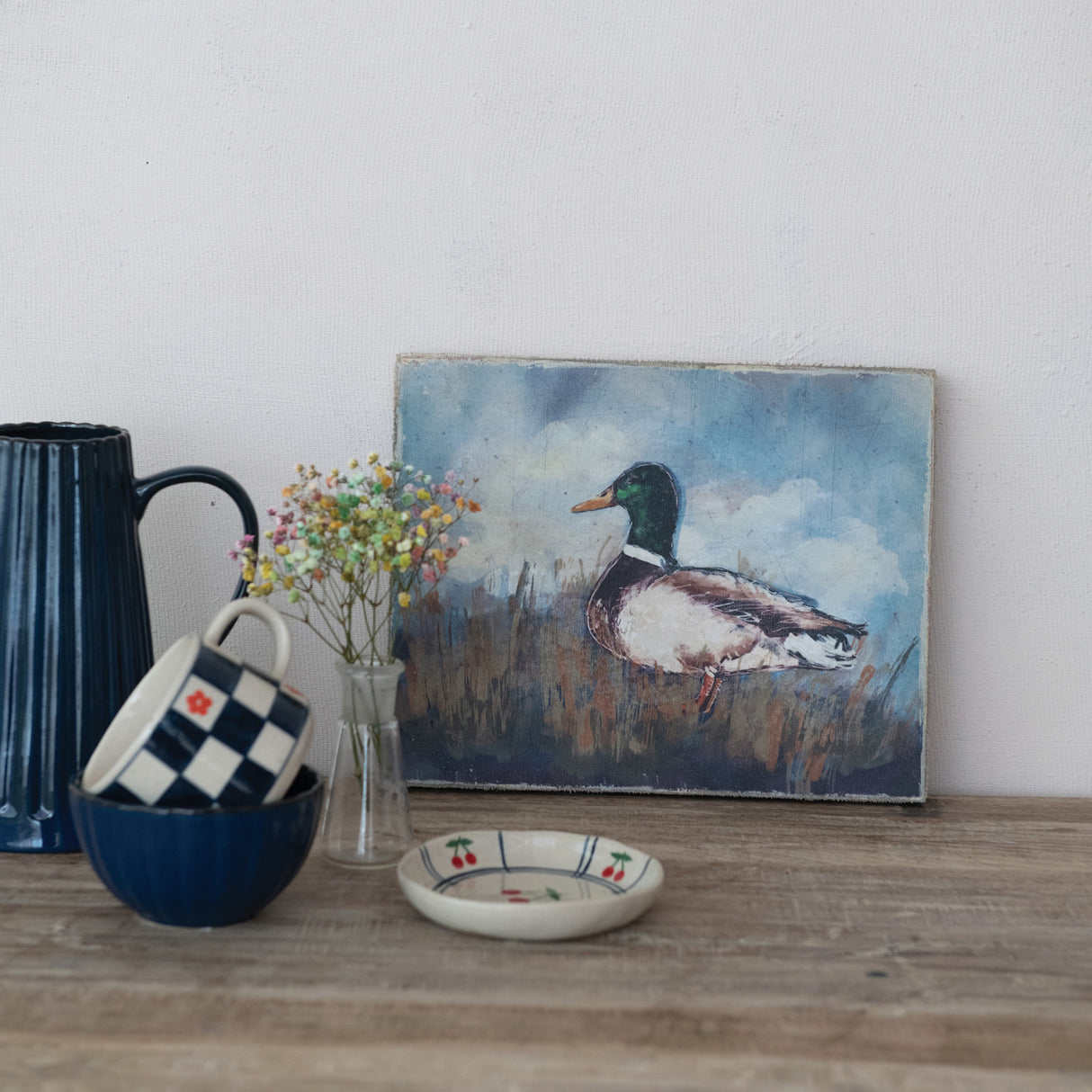 Distressed Duck Canvas Wall Art