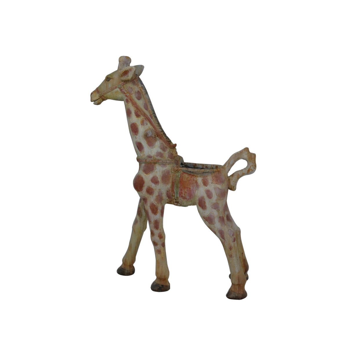 Vintage-Inspired Carousel Giraffe Planter