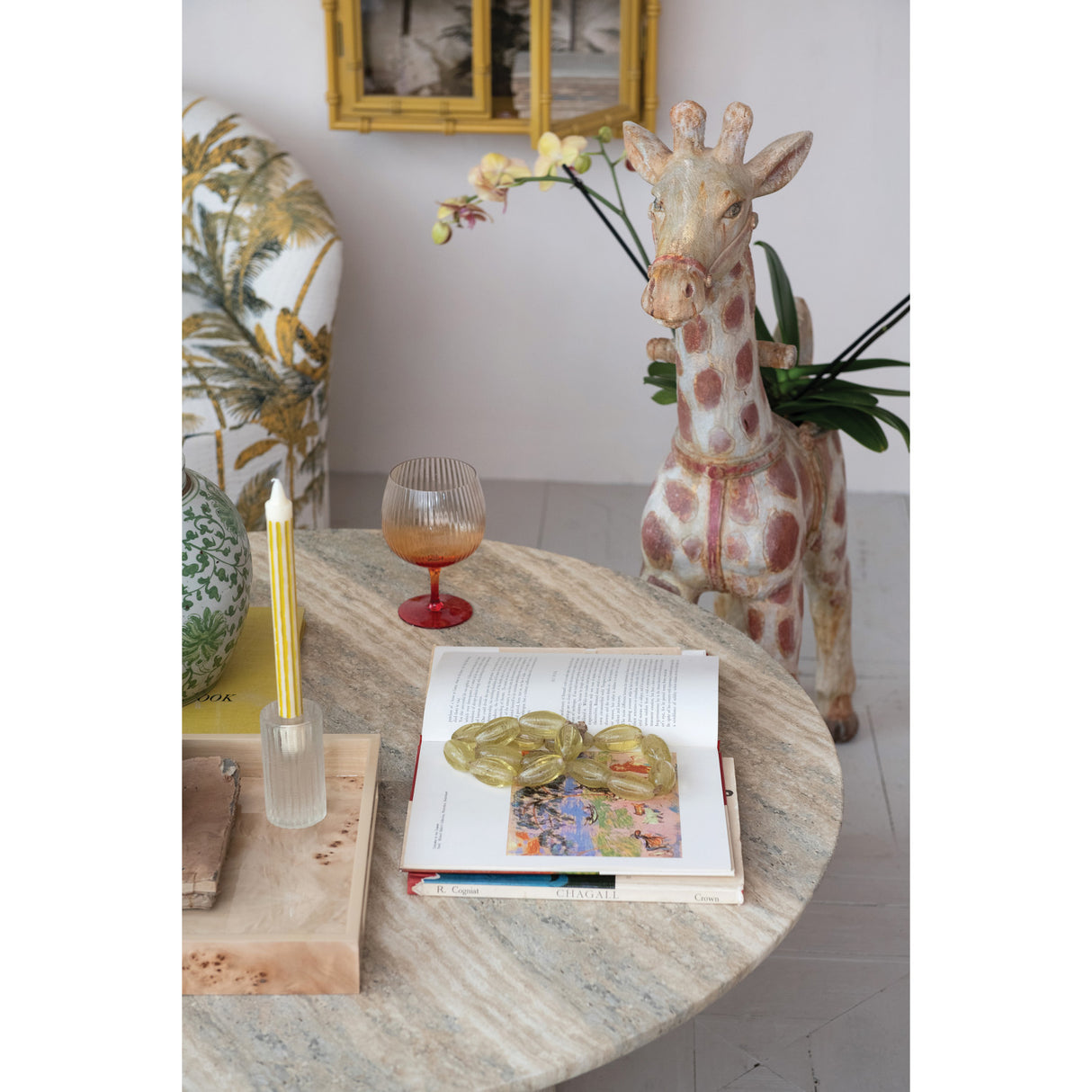 Vintage-Inspired Carousel Giraffe Planter