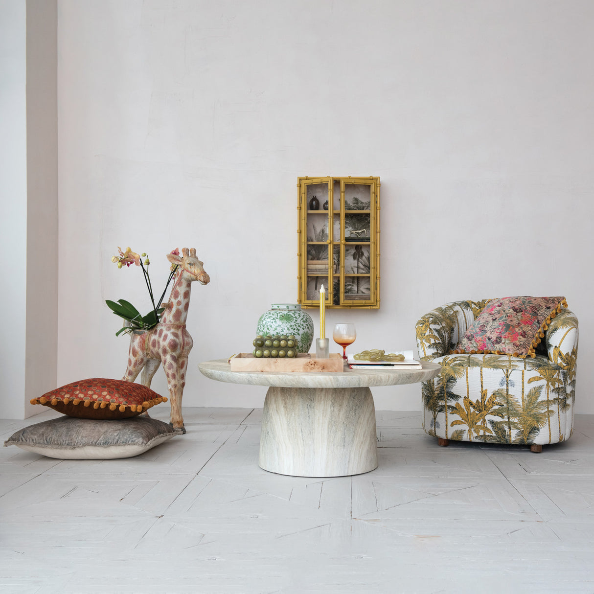 Vintage-Inspired Carousel Giraffe Planter