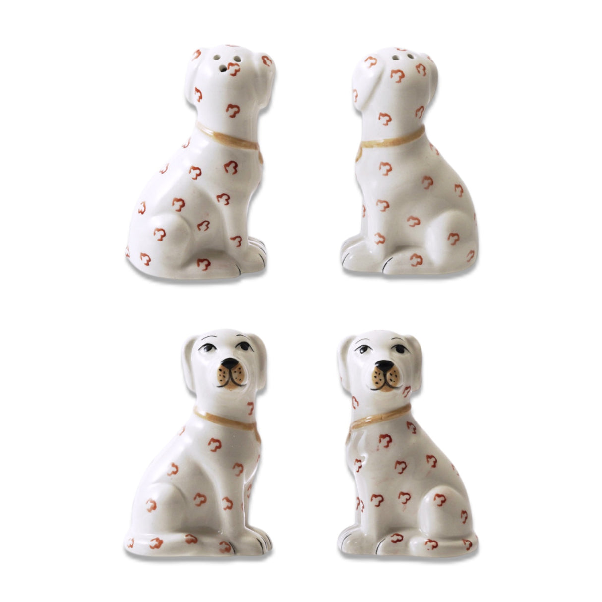 Ceramic Dog Salt & Pepper Shaker Set