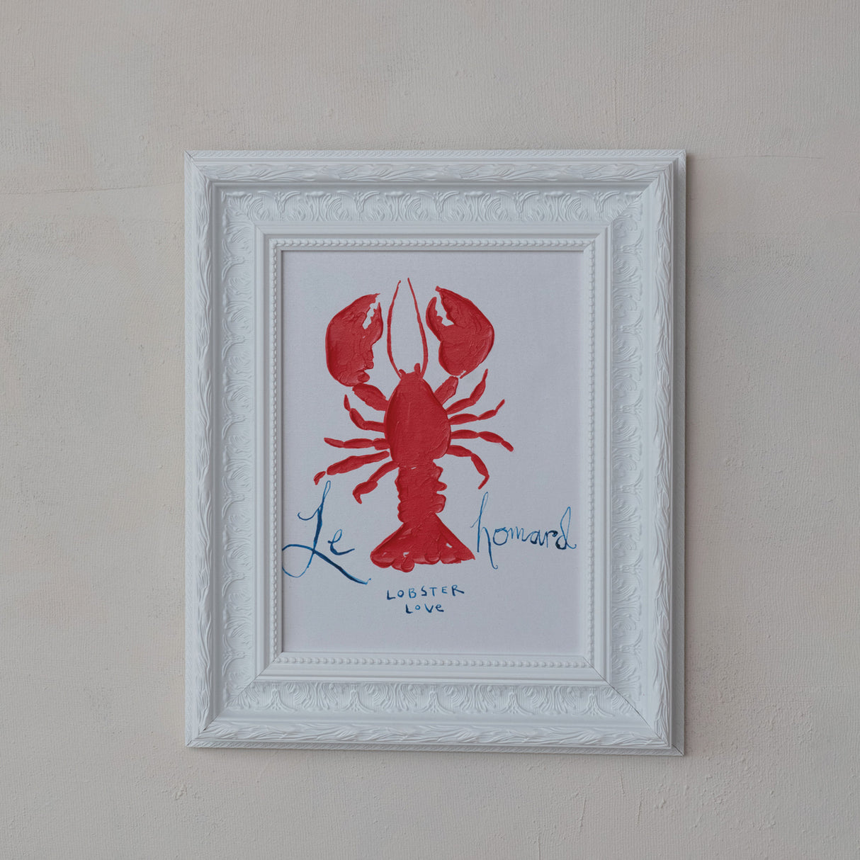 Le Homard Framed Lobster Wall Art