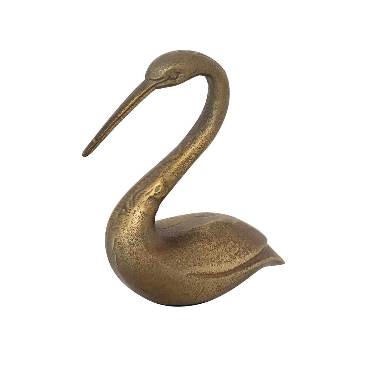 Antique Brass Aluminum Bird Figurine