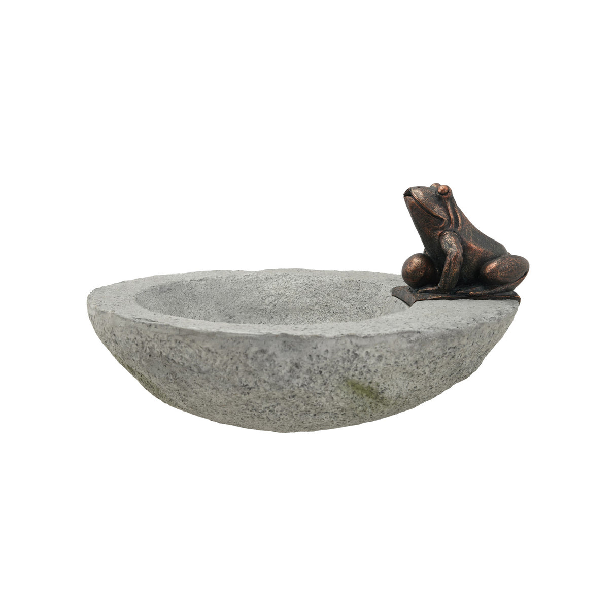 Faux Concrete Frog Tabletop Water Fountain