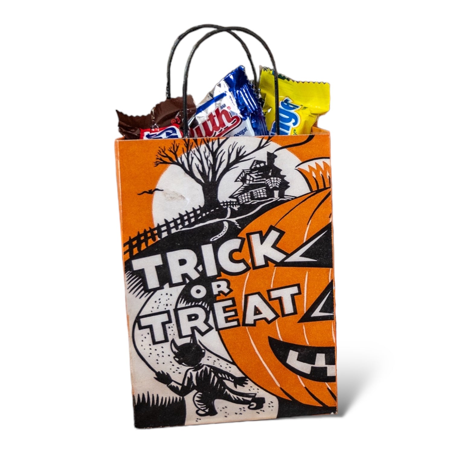 Retro Halloween Metal Treat Bags