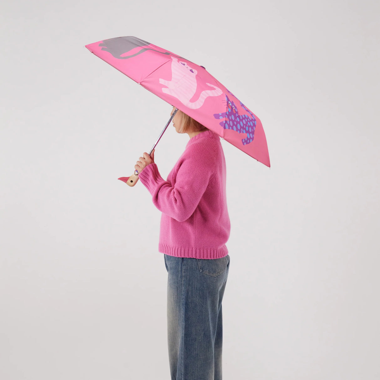 Original Duckhead Arty Cats Compact Umbrella