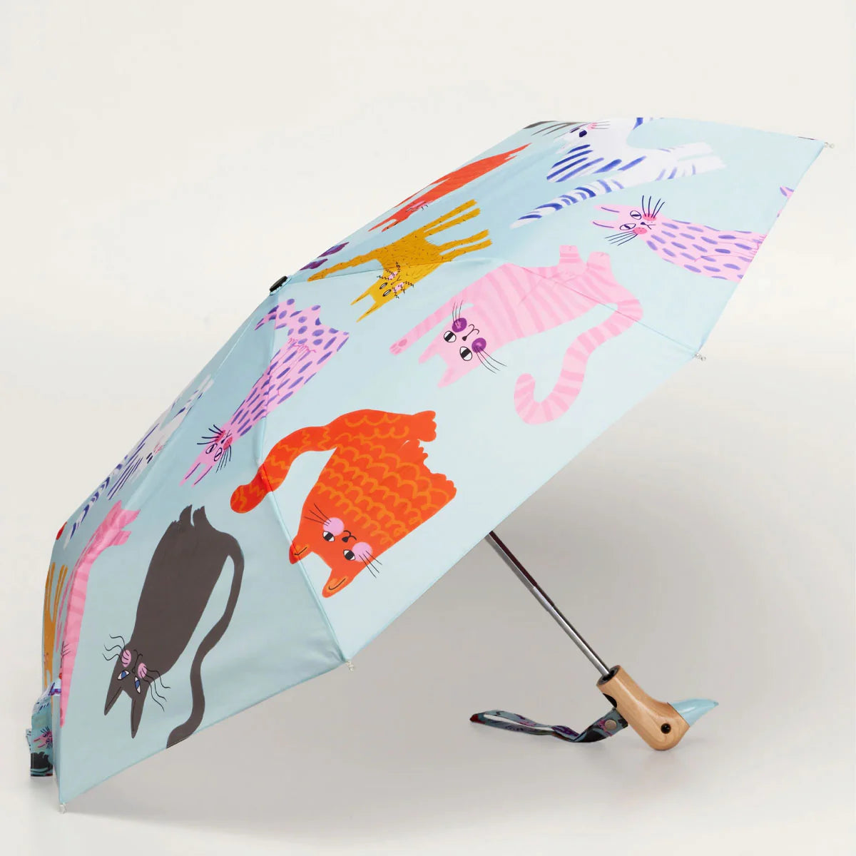 Original Duckhead Arty Cats Compact Umbrella