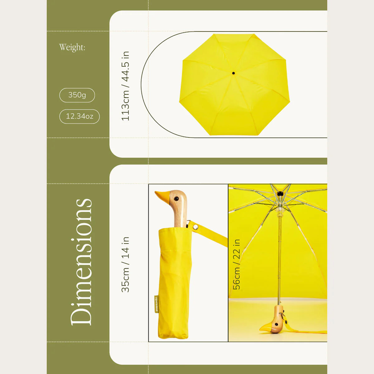 Original Duckhead Sustainable Compact Umbrella