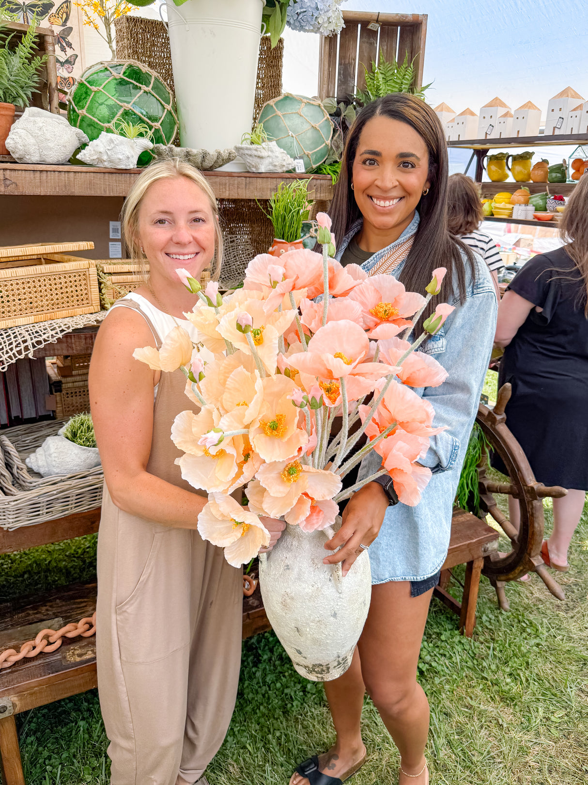 Faux Poppy Flower Pick | 2 Colors