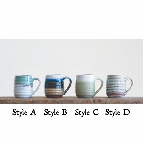 Reactive Glaze Ceramic Mugs | 4 Styles
