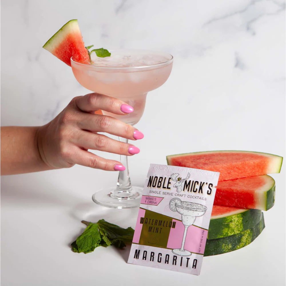 Watermelon Mint Margarita Single-Serve Craft Cocktail Mix | Noble Mick's
