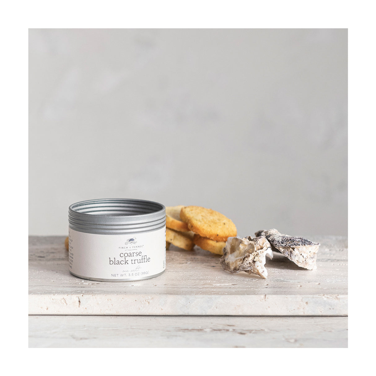 Coarse Black Truffle Sea Salt | Finch & Fennel