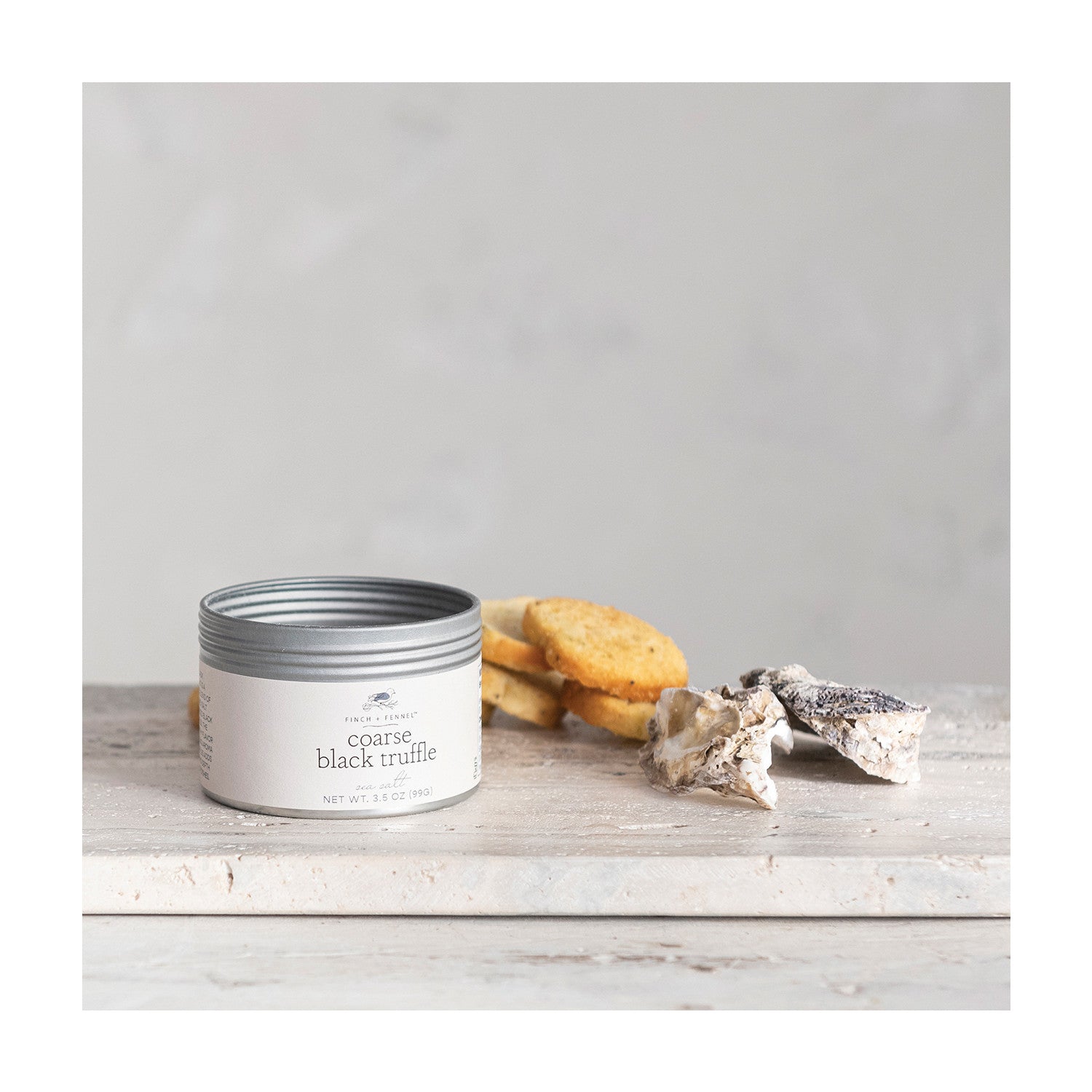 Coarse Black Truffle Sea Salt | Finch & Fennel