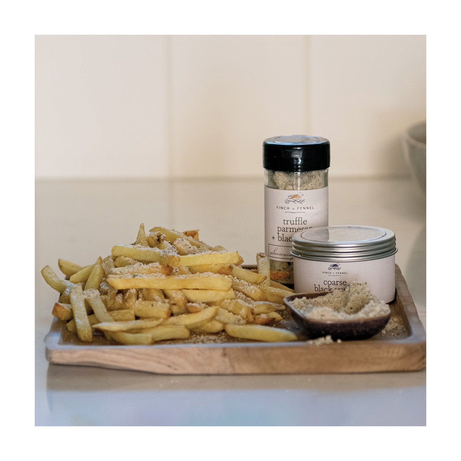 Coarse Black Truffle Sea Salt | Finch & Fennel