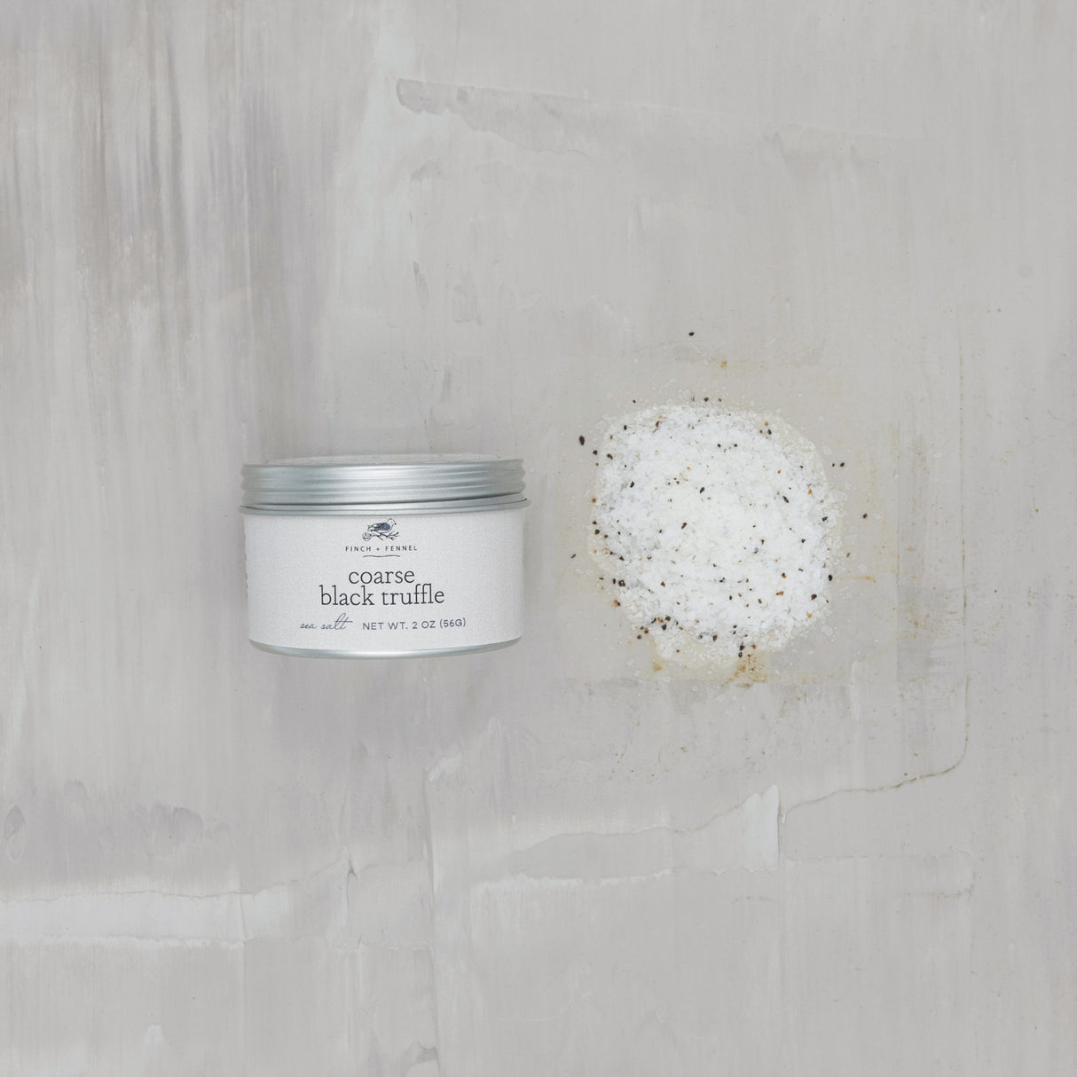 Coarse Black Truffle Sea Salt | Finch & Fennel