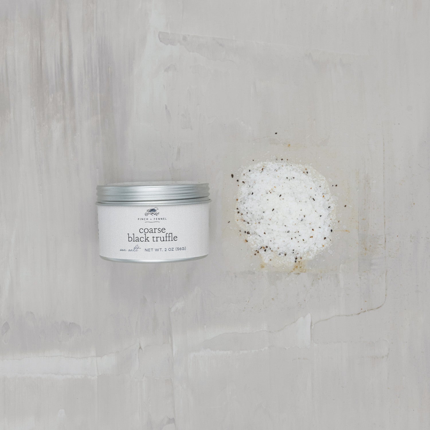 Coarse Black Truffle Sea Salt | Finch & Fennel