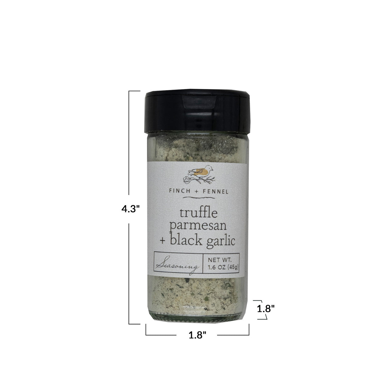 Truffle Parmesan + Black Garlic Seasoning | Finch & Fennel