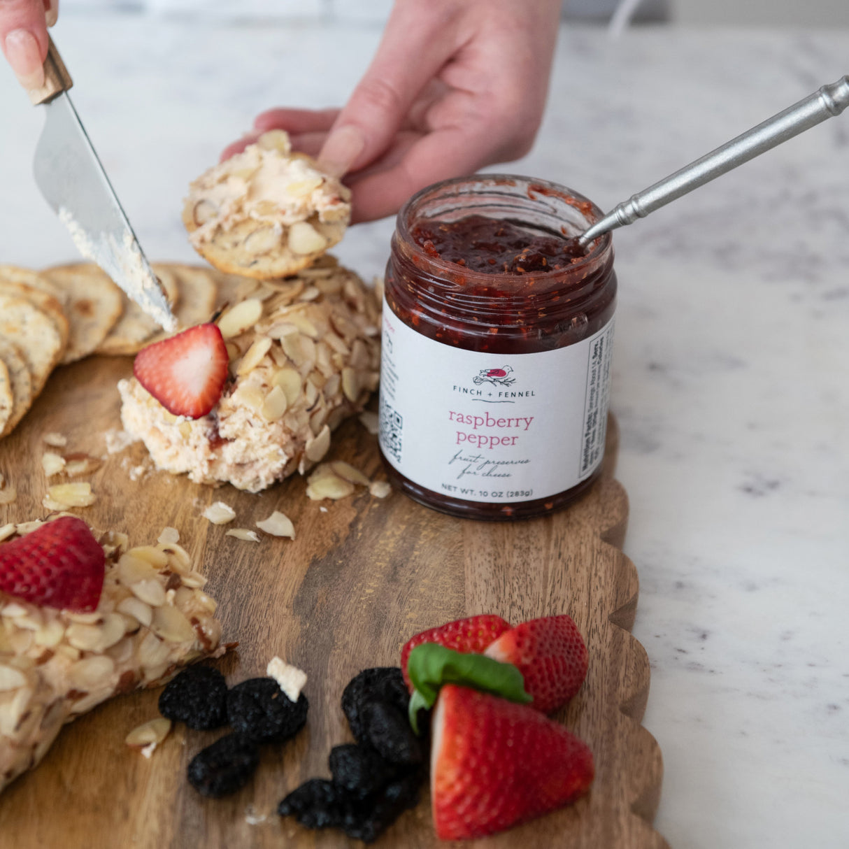 Raspberry Pepper Fruit Preserves | Finch & Fennel