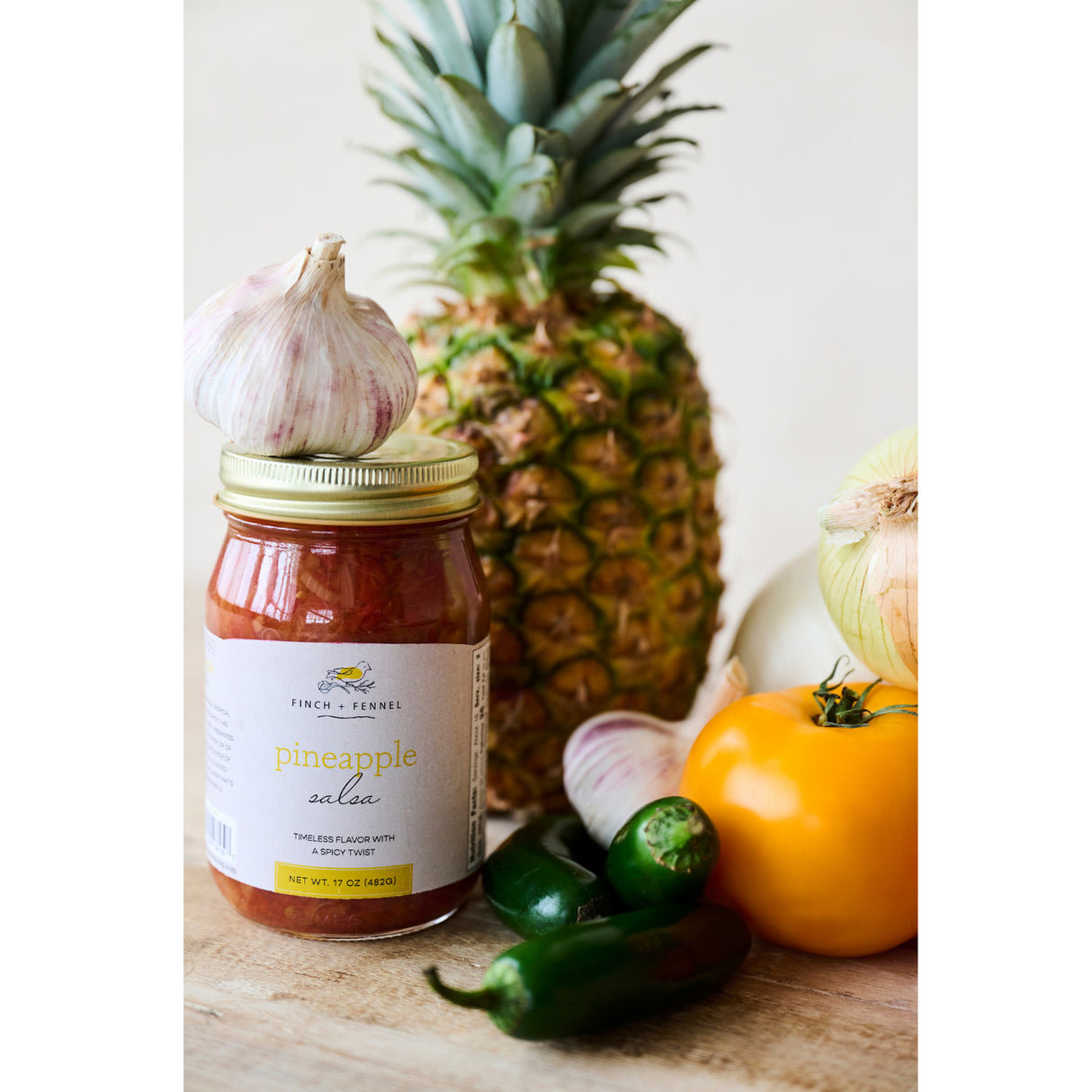 Sweet & Spicy Pineapple Salsa | Finch + Fennel
