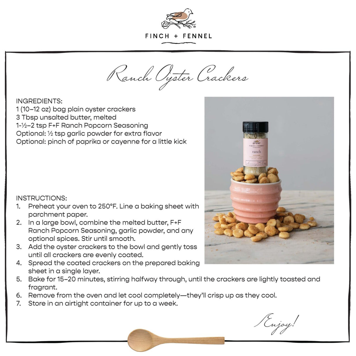 Ranch Popcorn Seasoning | Finch + Fennel