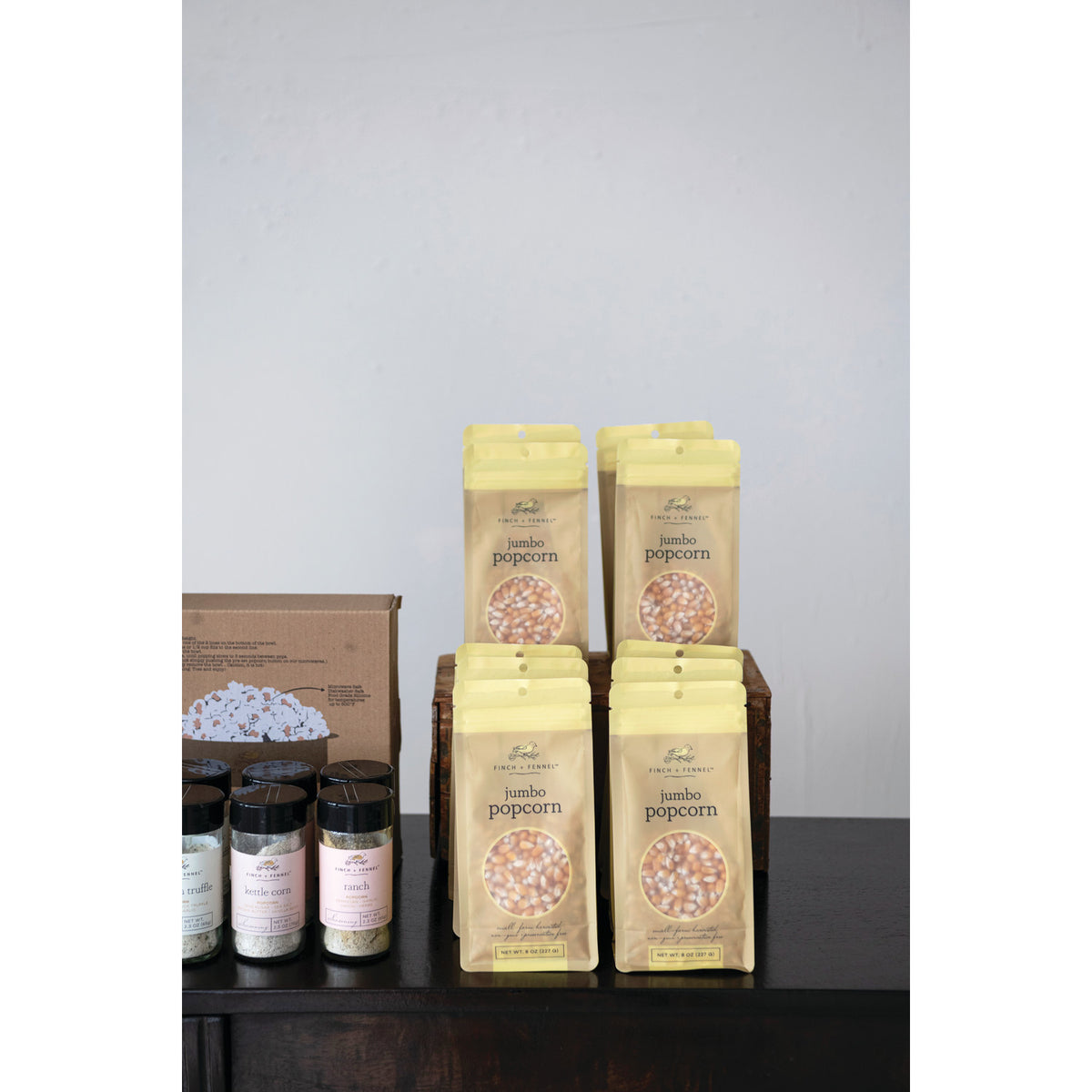 Kettle Corn Popcorn Seasoning | Finch + Fennel