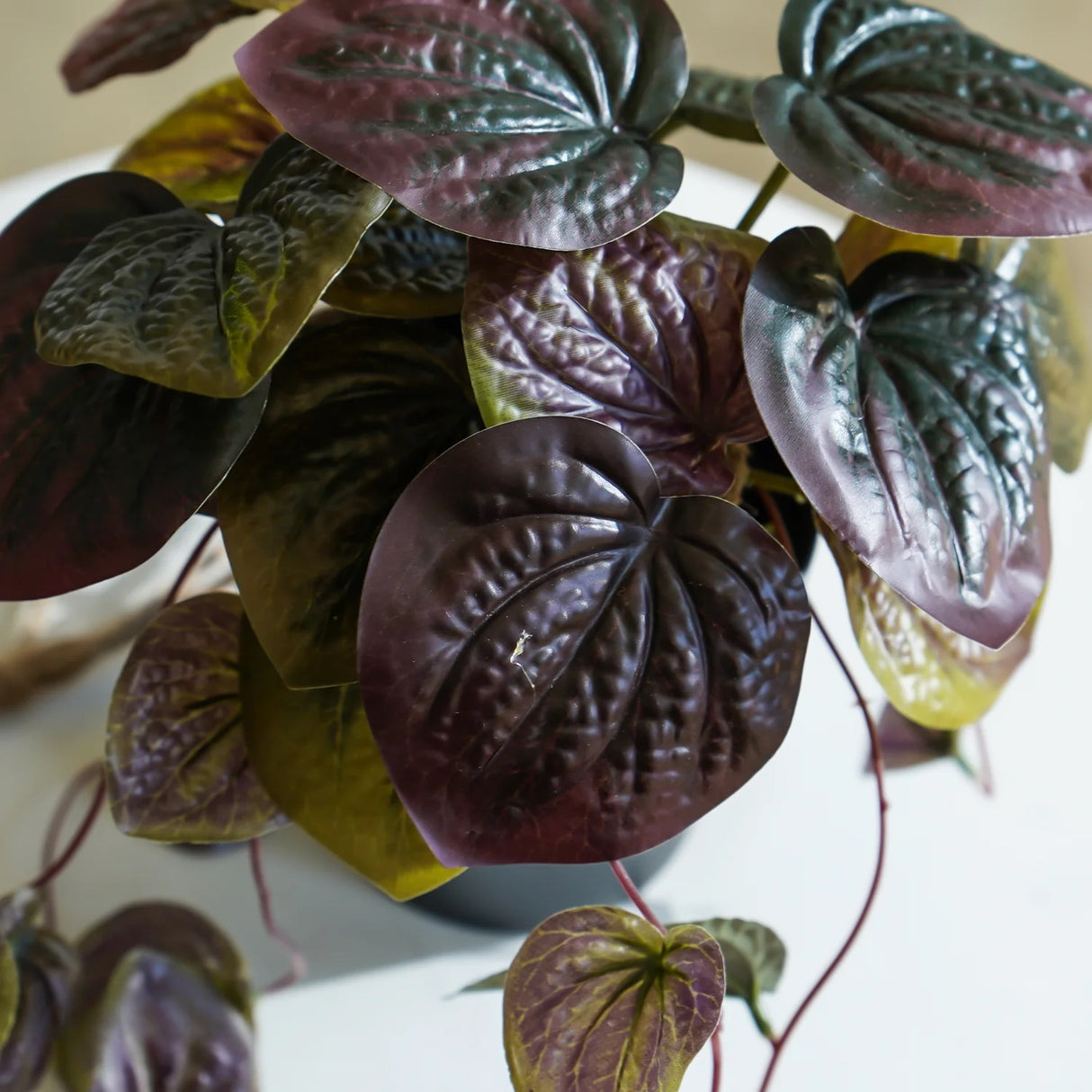 Faux Watermelon Begonia Plant in Pot