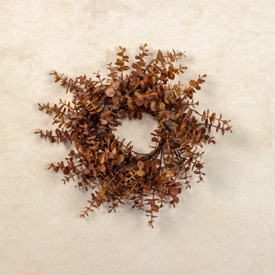 Brown Eucalyptus Candle Ring