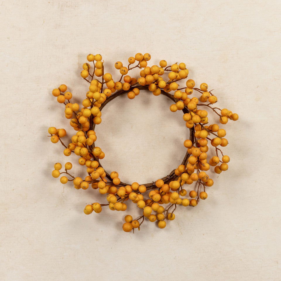 Dark Yellow Berry Fall Candle Ring