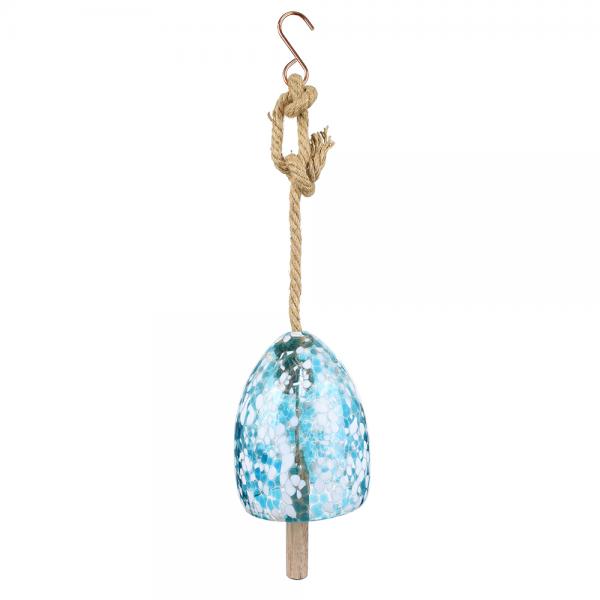 Hand Blown Colorful Glass Hanging Bell