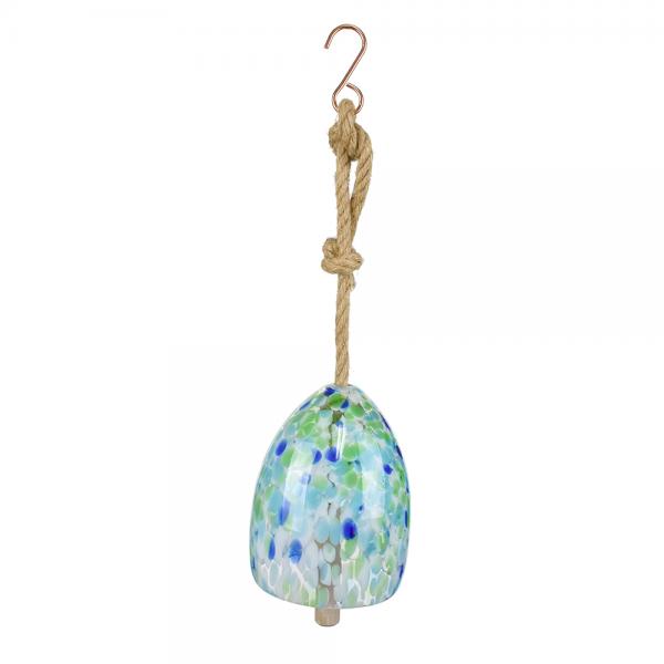 Hand Blown Colorful Glass Hanging Bell