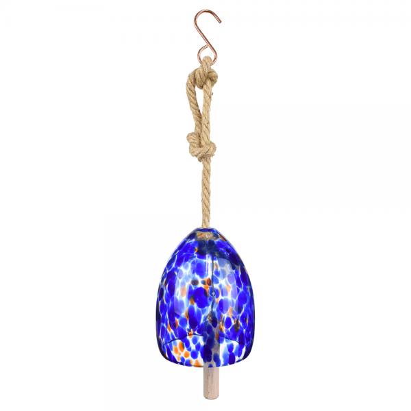 Hand Blown Colorful Glass Hanging Bell