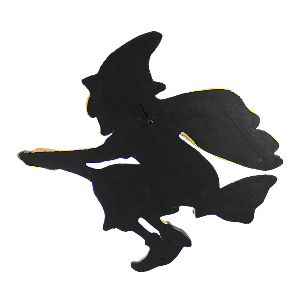 Retro Halloween Paper Mache Witch Wall Decor